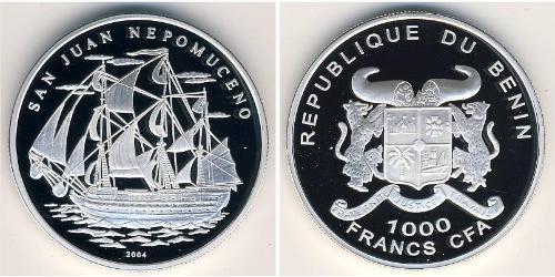 1000 Franc Bénin Argent 