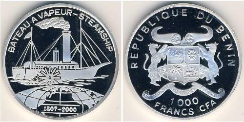 1000 Franc Bénin Argent 