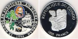 1000 Franc République démocratique du Congo Argent 