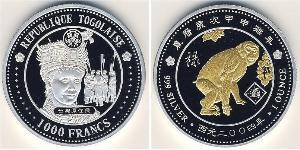 1000 Franc Togo Silber 