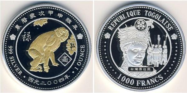 1000 Franc Togo Silber 