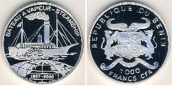 1000 Franc 贝宁 銀 