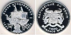 1000 Franc 贝宁 銀 