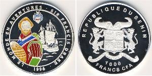 1000 Franc 贝宁 銀 
