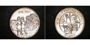 1000 Krone Island Silber 