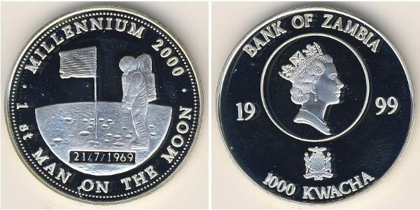 1000 Kwacha Zambia (1964 - ) Plata 