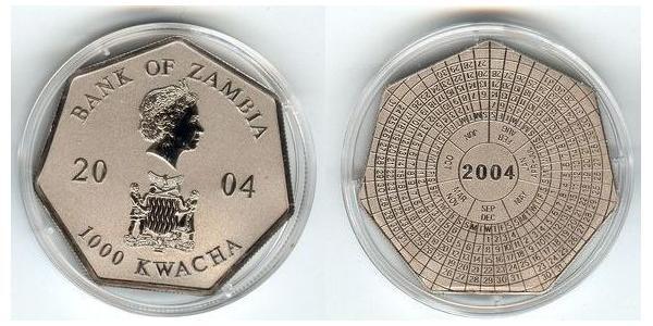1000 Kwacha Zambia (1964 - ) Rame/Nichel 