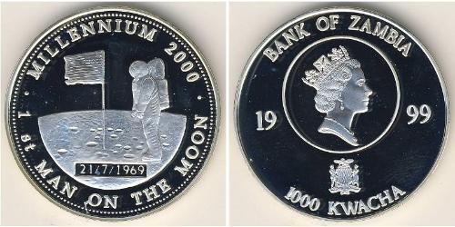 1000 Kwacha 赞比亚 銀 