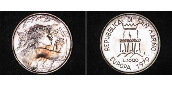 1000 Lira Saint-Marin Argent 