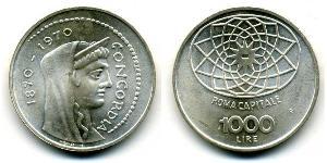 1000 Lira Italia Argento 