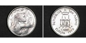 1000 Lira San Marino Argento 