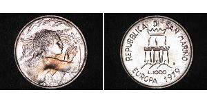 1000 Lira San Marino Argento 
