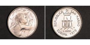 1000 Lira San Marino Argento 