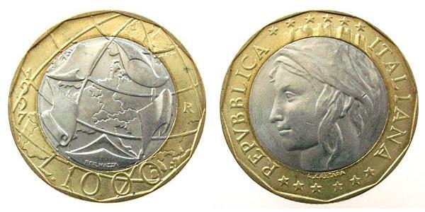 1000 Lira Italie Bilame 