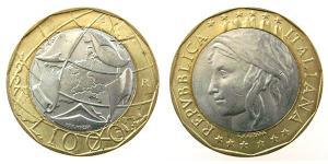 1000 Lira Italy Bimetal 