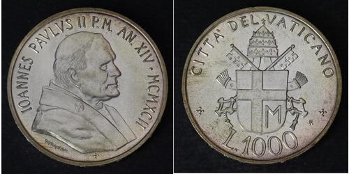 1000 Lira Vatikanstadt Silber 