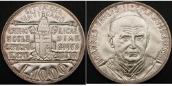 1000 Lira Vatican Silver 