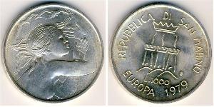 1000 Lira San Marino 銀 