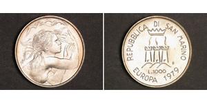 1000 Lira San Marino 銀 