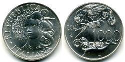 1000 Lira 意大利 銀 
