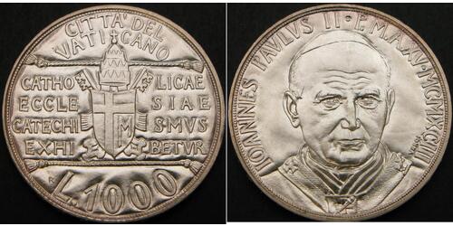 1000 Lira 梵蒂冈 銀 