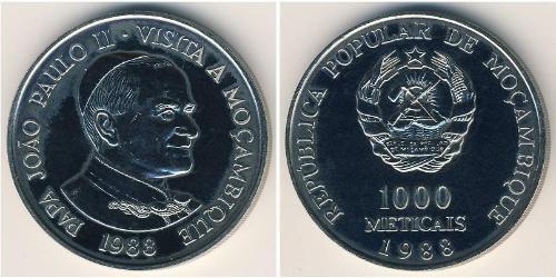 1000 Metical Мозамбик,Республика 銅/镍 