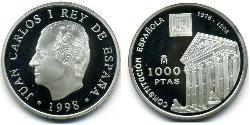 1000 Peseta Royaume d’Espagne (1976 - ) Argent Juan Carlos I (1938 - )