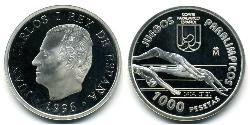 1000 Peseta Royaume d’Espagne (1976 - ) Argent 