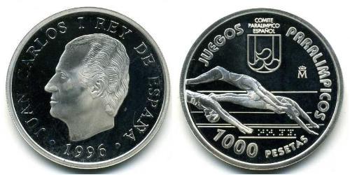 1000 Peseta Royaume d’Espagne (1976 - ) Argent 