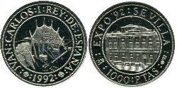 1000 Peseta Regno di Spagna (1976 - ) Argento 