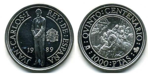 1000 Peseta Regno di Spagna (1976 - ) Argento 