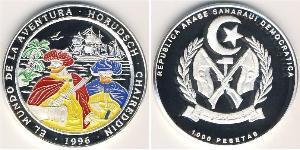 1000 Peseta Sahara Occidentale Argento 