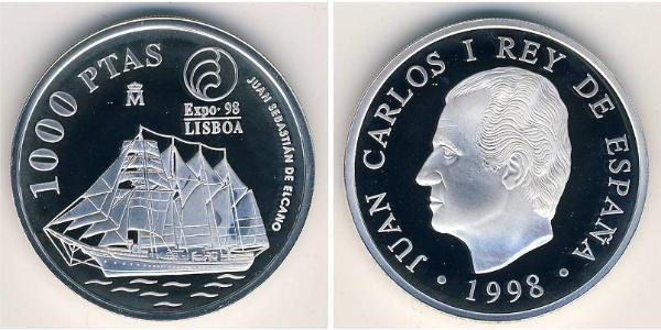 1000 Peseta Reino de España (1976 - ) Silber 