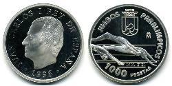 1000 Peseta Kingdom of Spain (1976 - ) Silver 