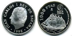 1000 Peseta 西班牙 銀 