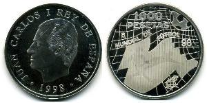 1000 Peseta 西班牙 銀 