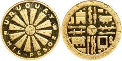1000 Peso Uruguay Oro 