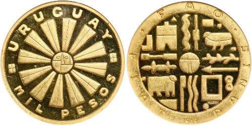 1000 Peso Uruguay Oro 