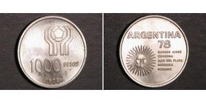 1000 Peso Argentina Plata 