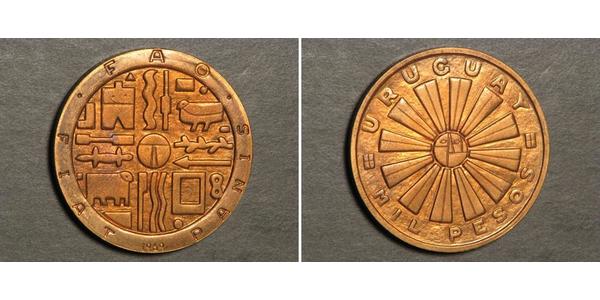 1000 Peso Uruguay 青铜 