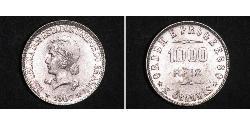 1000 Reis Brésil Argent 