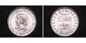 1000 Reis Brésil Argent 
