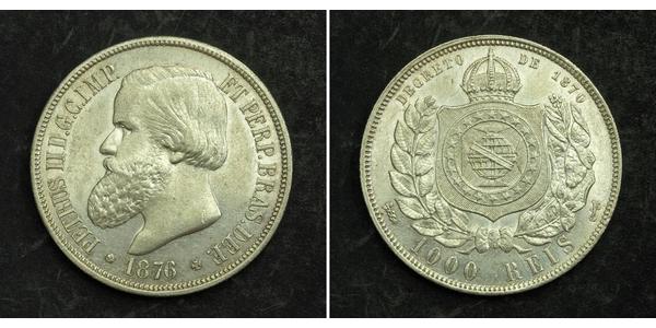 1000 Reis Brésil Argent 