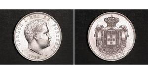 1000 Reis Royaume de Portugal (1139-1910) Argent Charles I de Portugal (1863-1908)