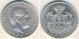 1000 Reis Royaume de Portugal (1139-1910) Argent Charles I de Portugal (1863-1908)