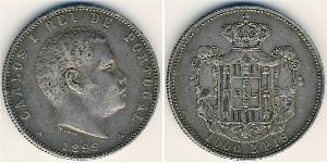 1000 Reis Royaume de Portugal (1139-1910) Argent Charles I de Portugal (1863-1908)