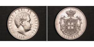 1000 Reis Royaume de Portugal (1139-1910) Argent Charles I de Portugal (1863-1908)