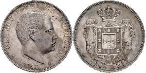 1000 Reis Royaume de Portugal (1139-1910) Argent Charles I de Portugal (1863-1908)