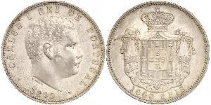 1000 Reis Regno del Portogallo (1139-1910) Argento Carlo I del Portogallo (1863-1908)