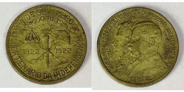 1000 Reis Brazil Bronze 